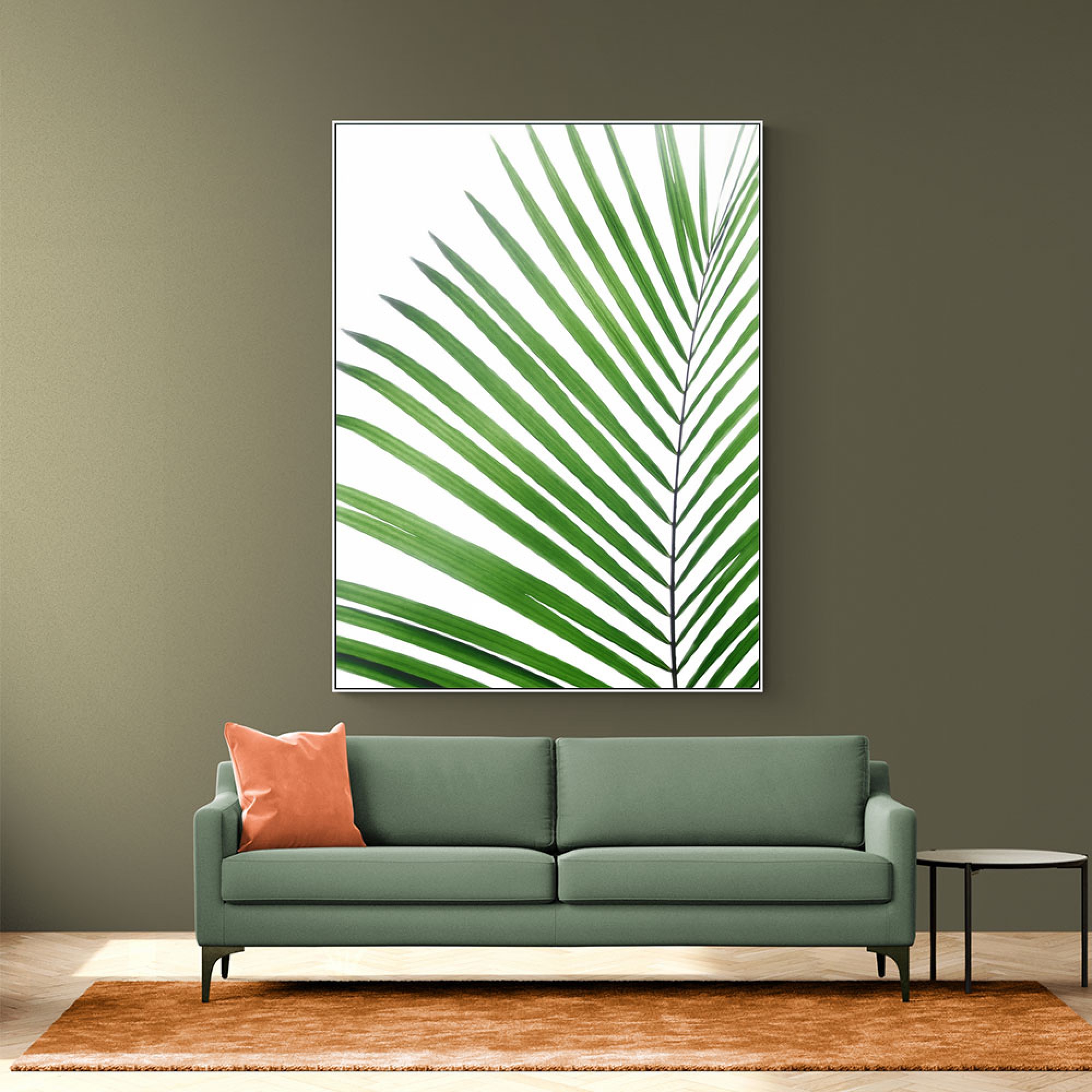 Green Palm Leaf Wall Art